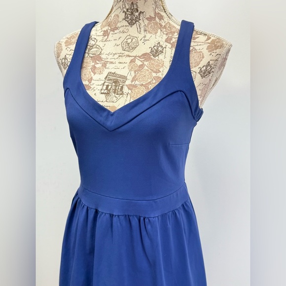CYNTHIA ROWLEY Blue V-Neck Sleeveless Sundress size M - Picture 3 of 13